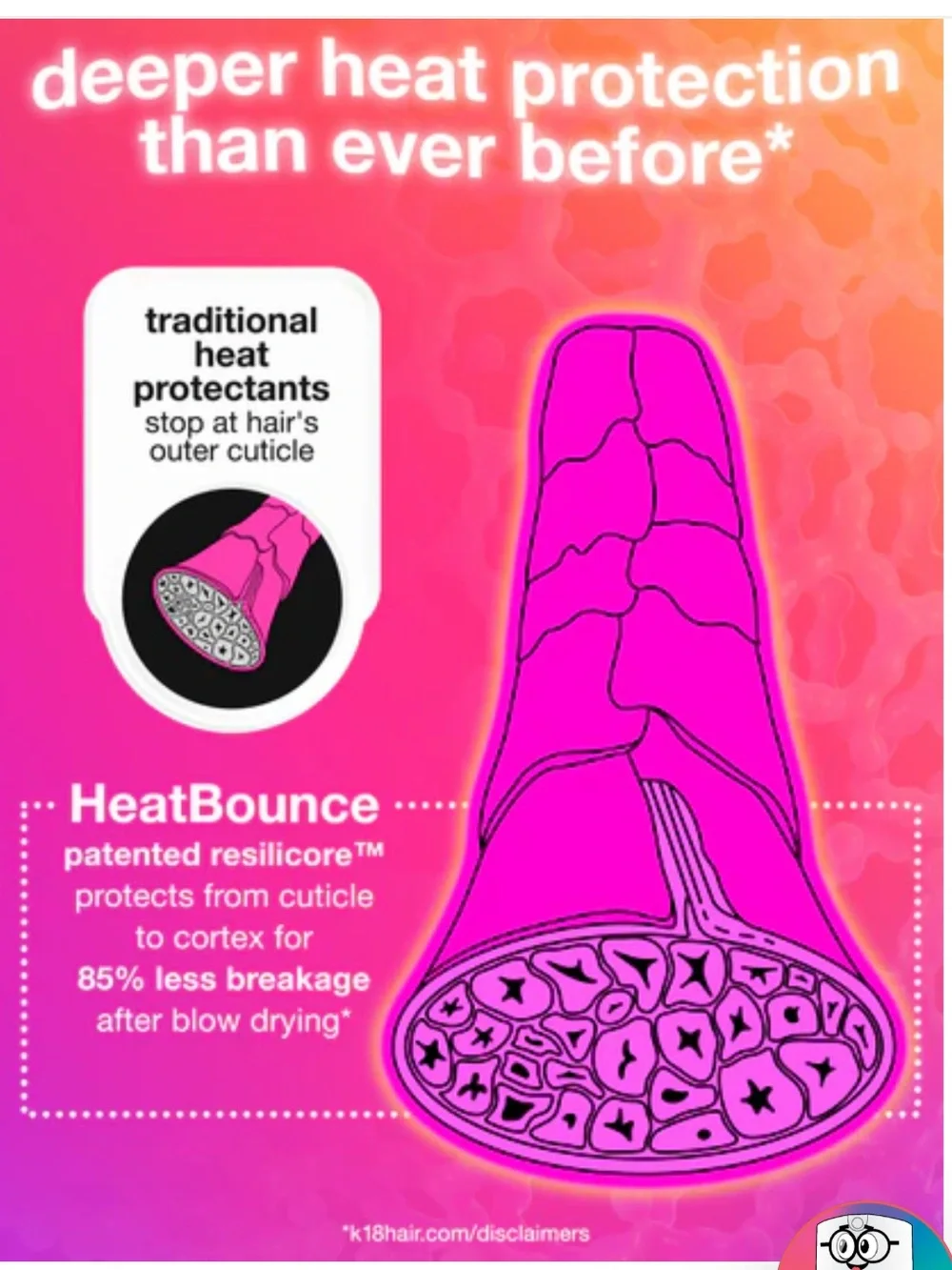 (2) K18 HeatBounce Conditioning Heat Protectant - Full Size 4 fl oz